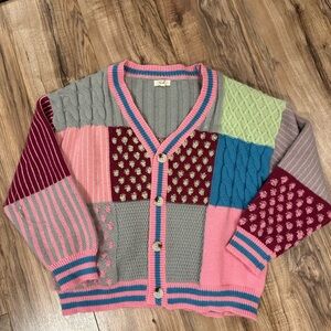 Colorful Patchwork Women's Sweater